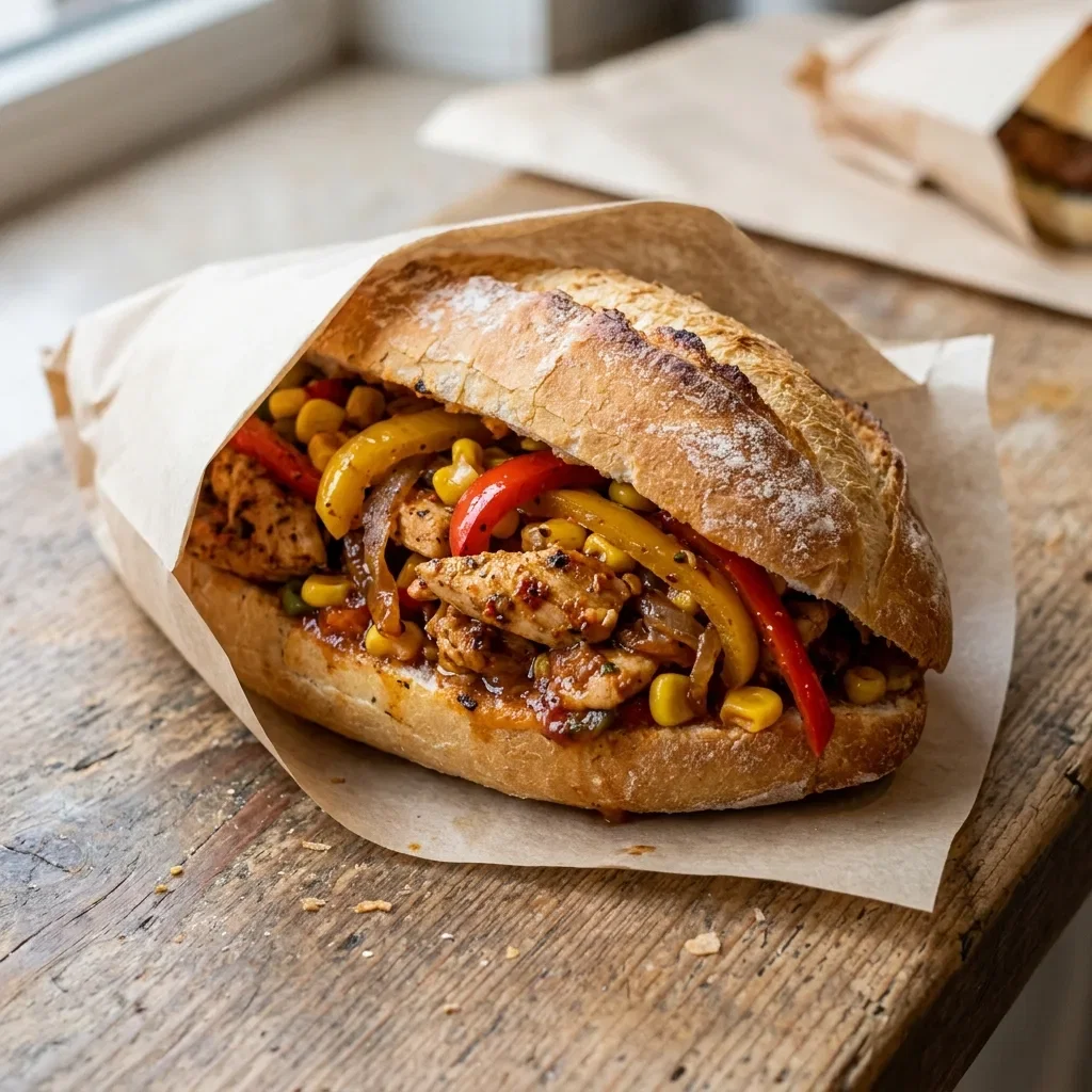 Broodje pita mexicano