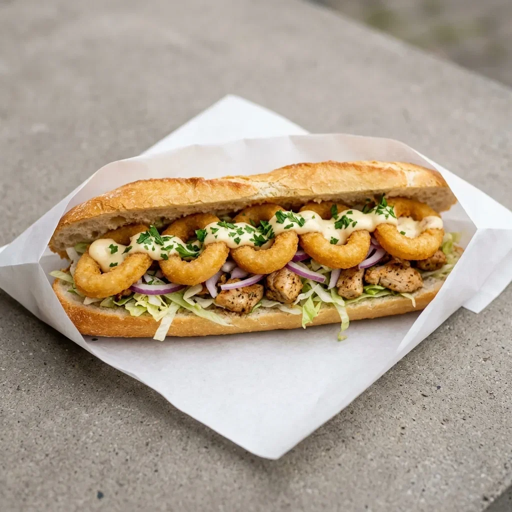 Broodje kip calamares