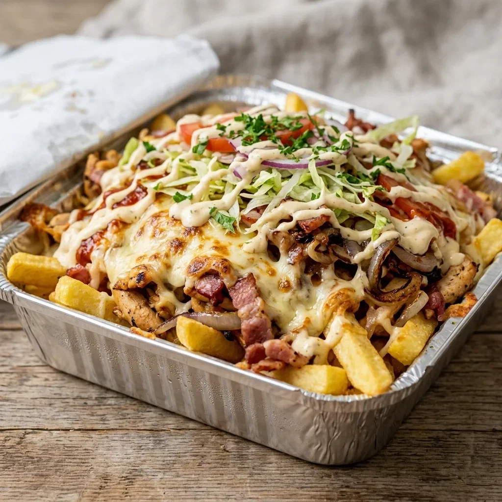 Kapsalon pita bacon