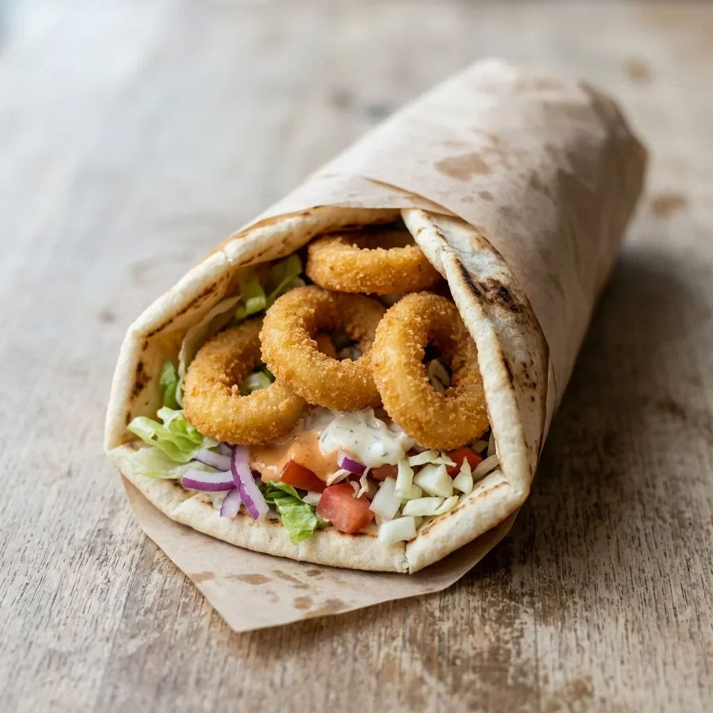 Durum pita calamares