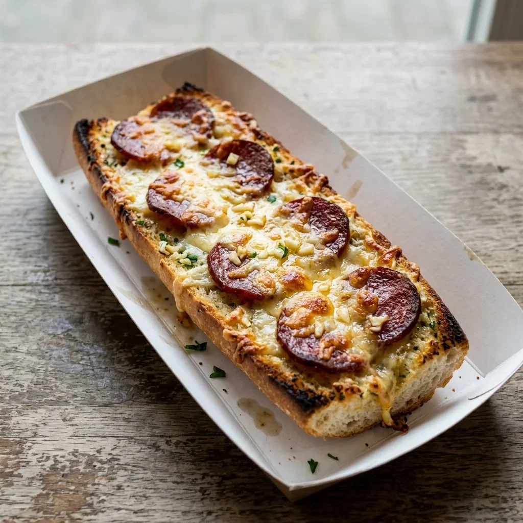 Lookbrood kaas en salami