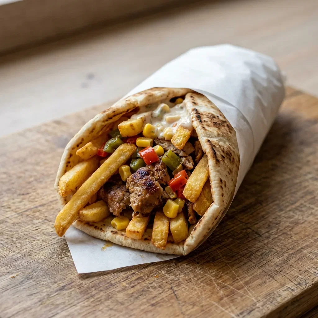 Durum friet pita mexicano
