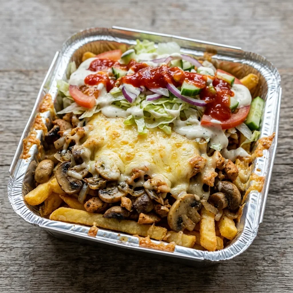 Kapsalon mix champignons