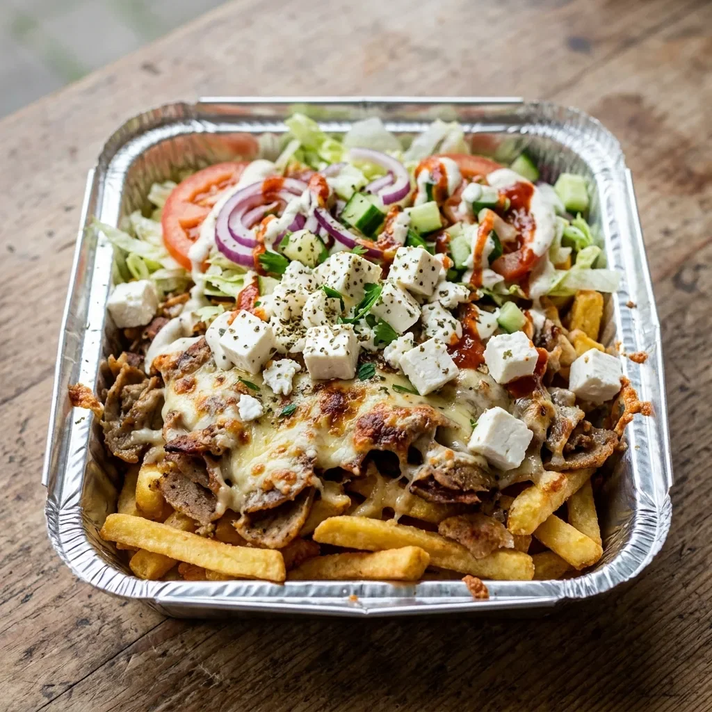 Kapsalon pita feta