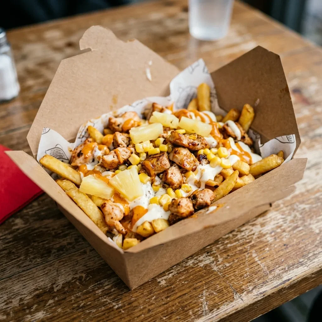 Durum friet kip tropical