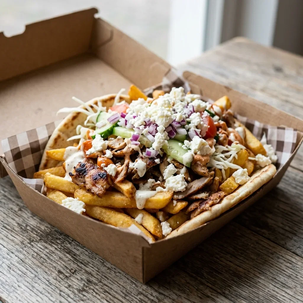 Durum friet pita feta