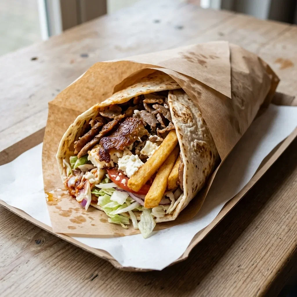Durum xl friet kebab feta
