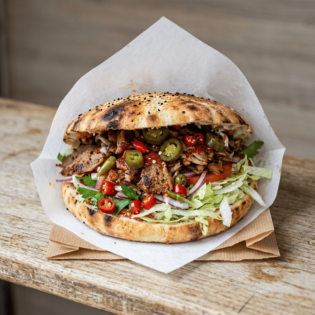 Broodje pita pikant