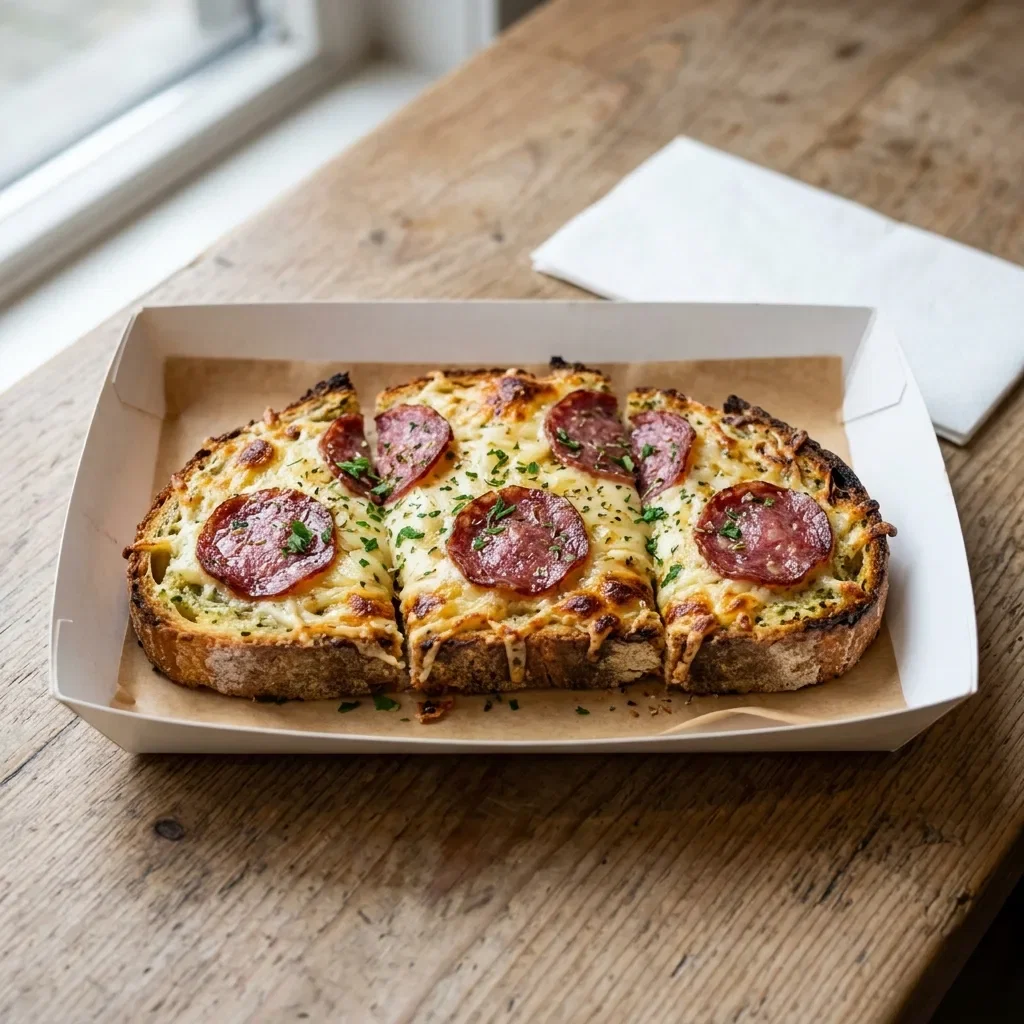 Lookbrood met salami
