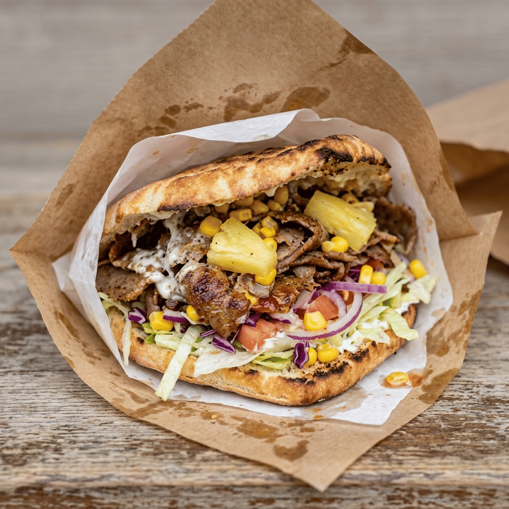 Broodje pita tropical