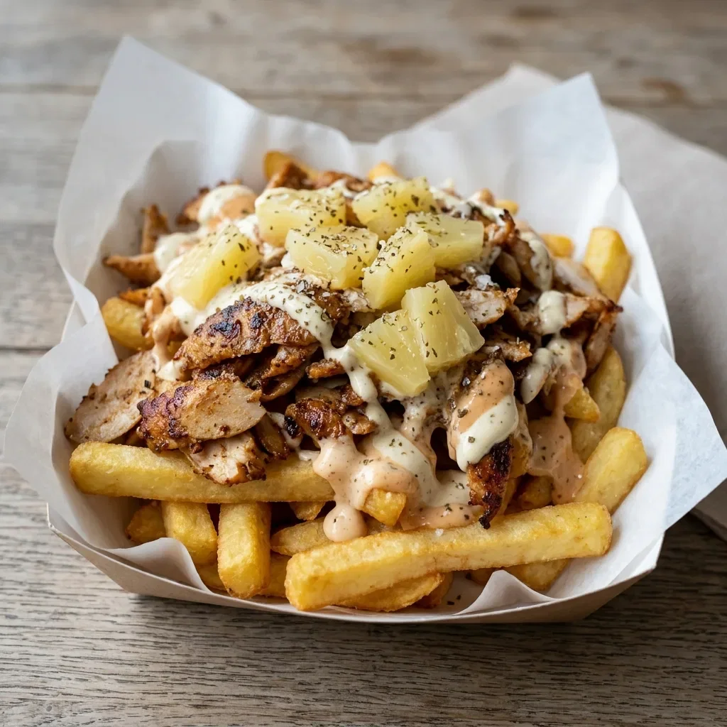Durum friet kebab hawaï