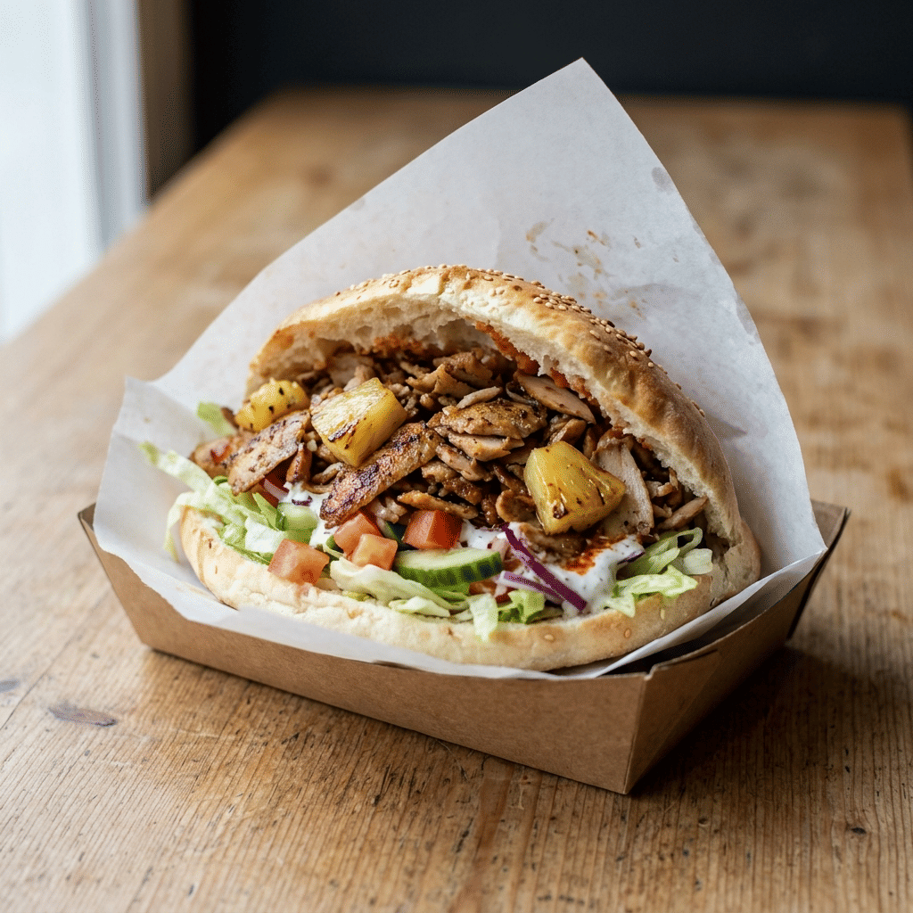 Broodje kebab hawaï