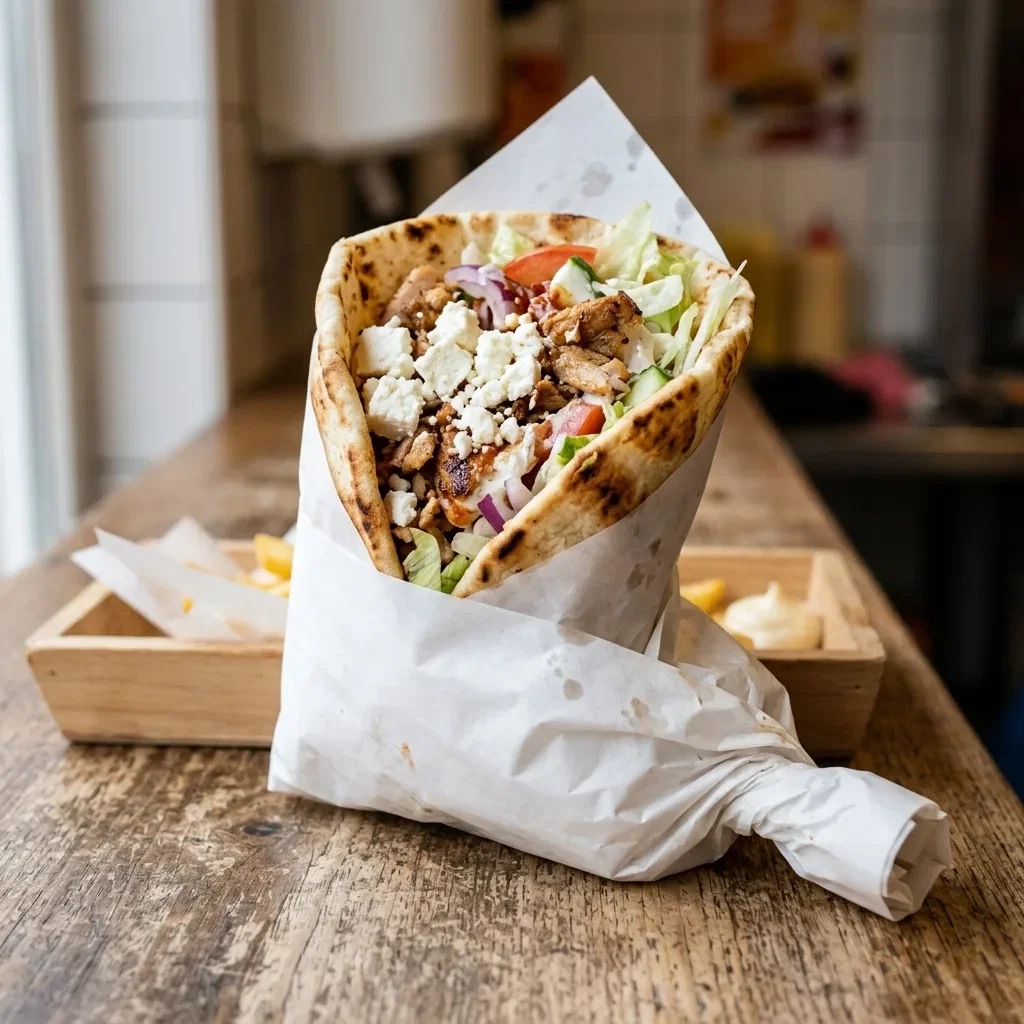 Durum pita feta