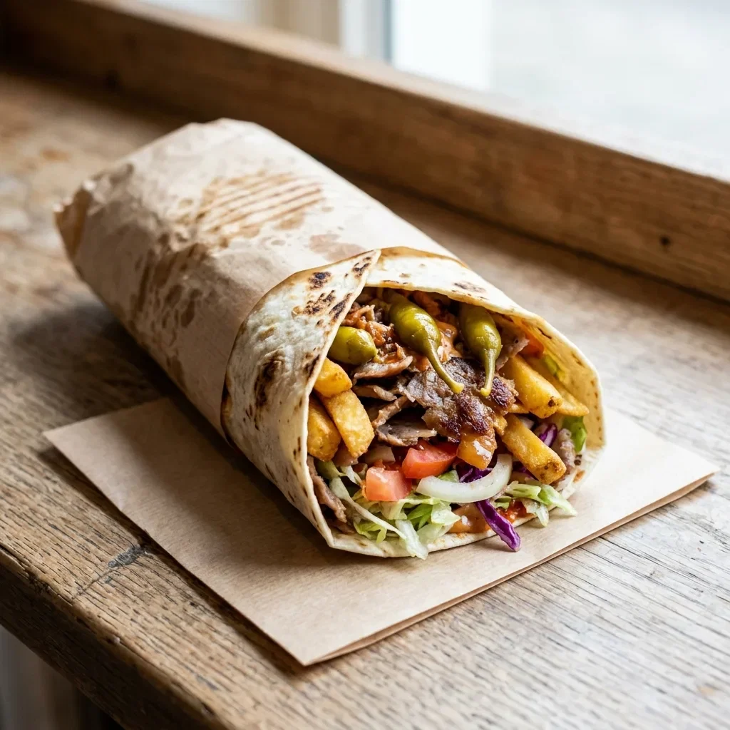 Durum xl friet kebab pikant