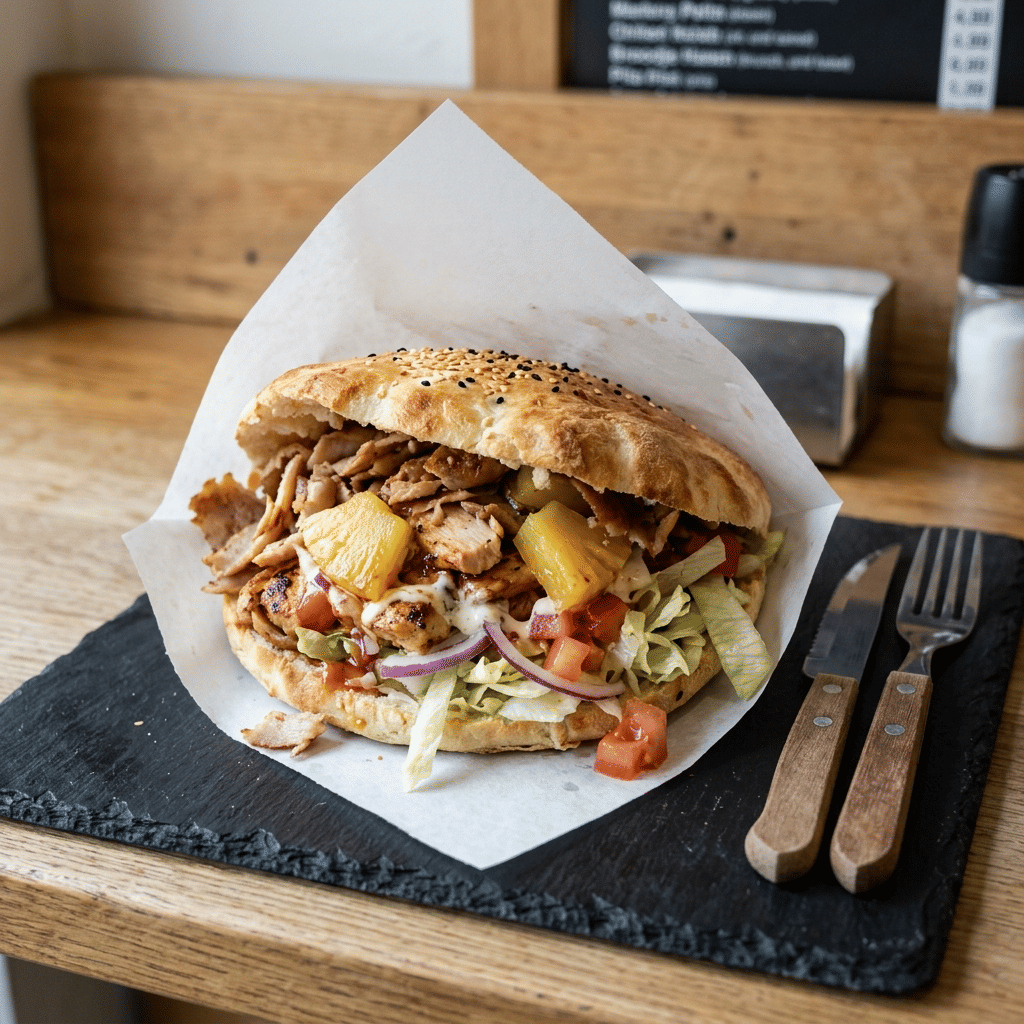 Broodje pita hawaï