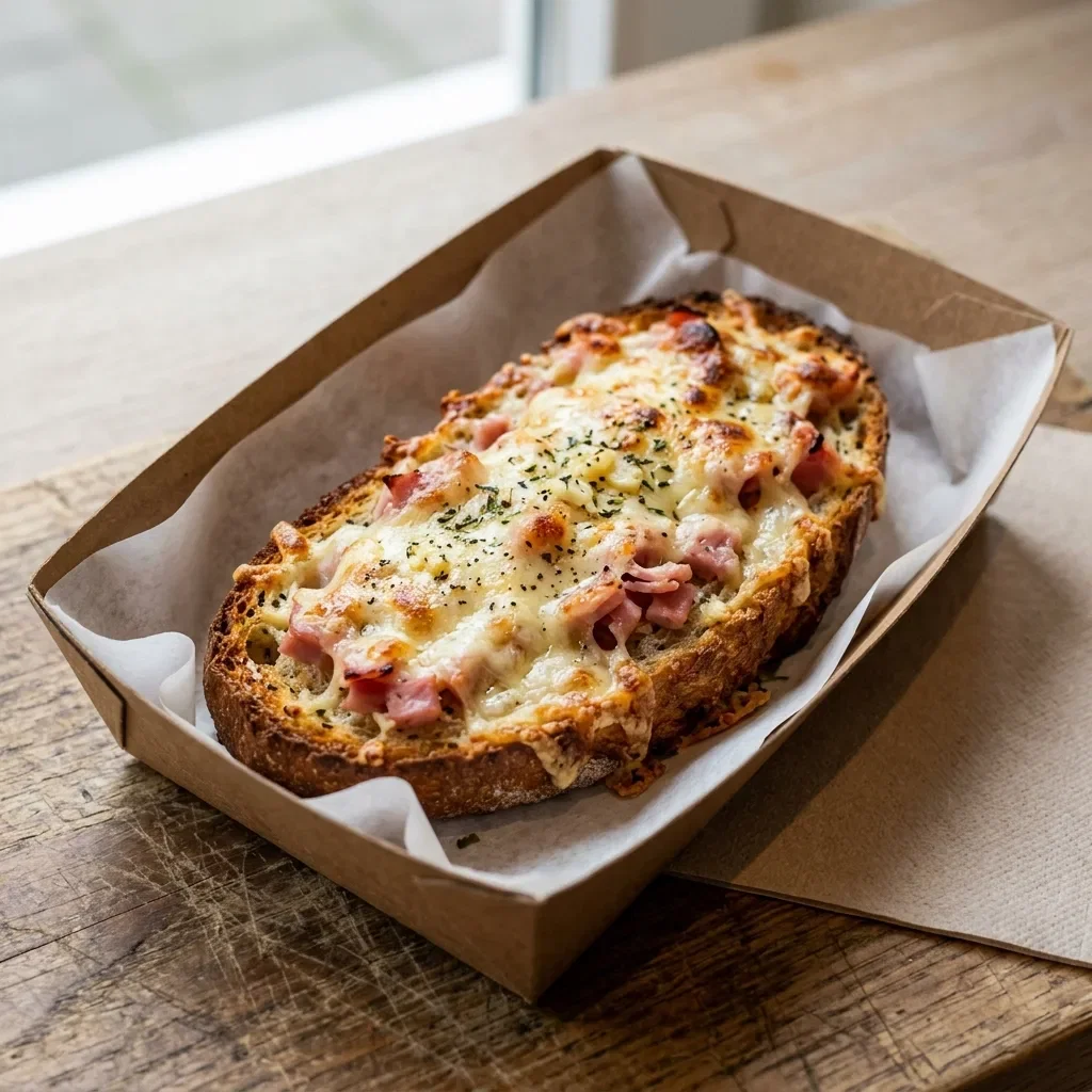 Lookbrood met kaas en ham