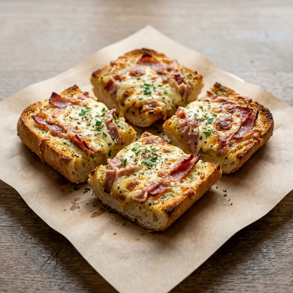 Lookbrood met kaas en ham