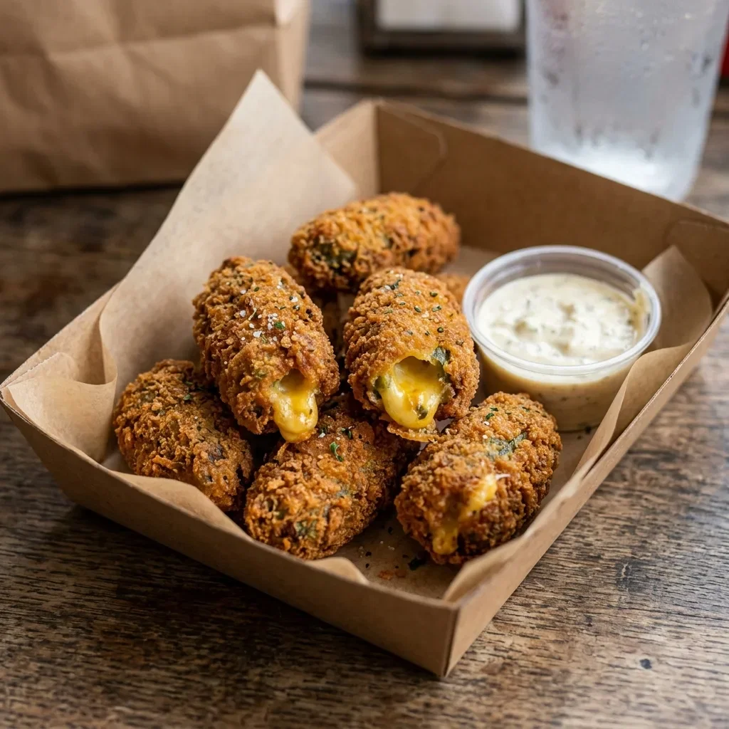 Crispy cheese jalapenos