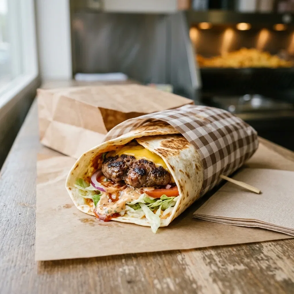 Wrap burger