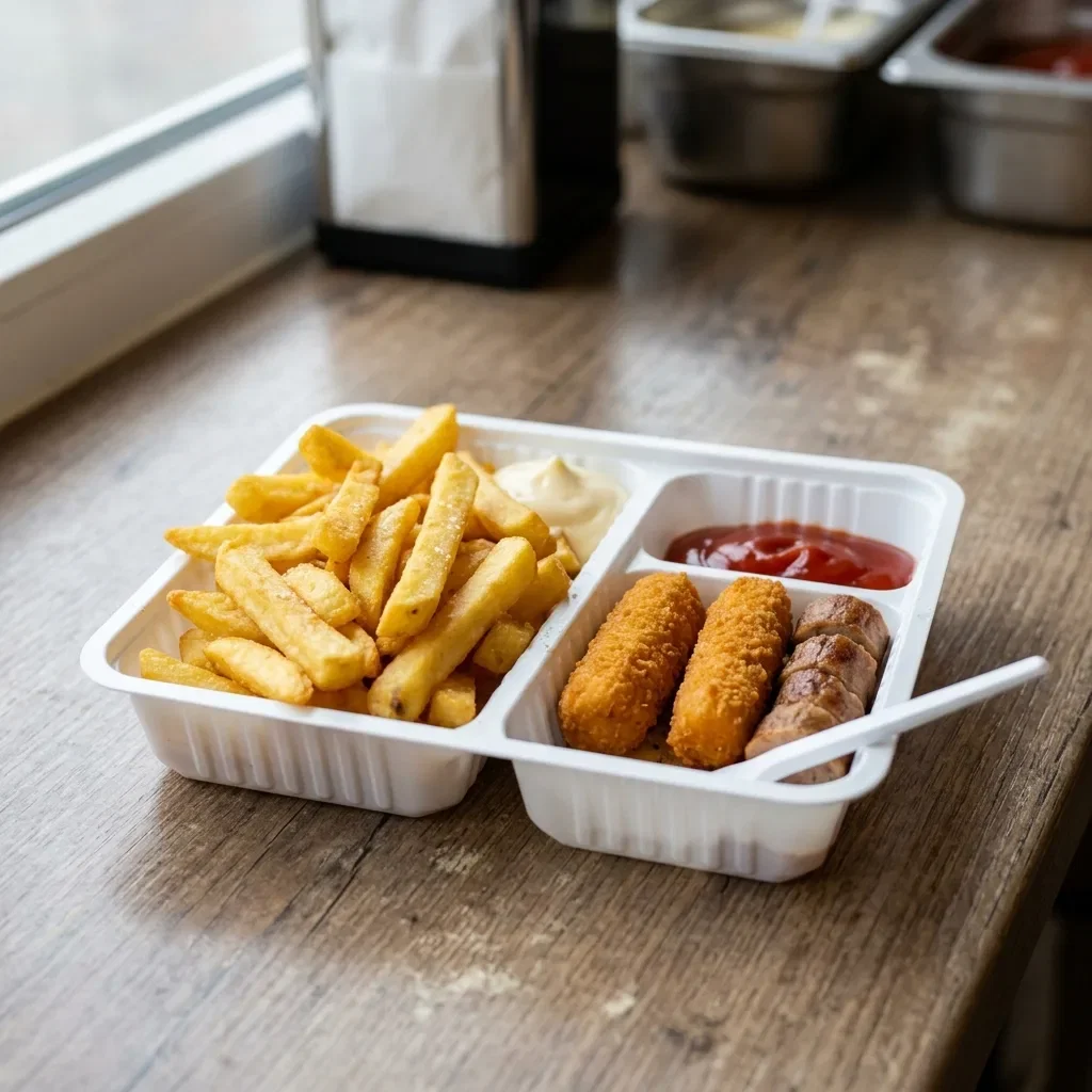 Bakje vlees + friet
