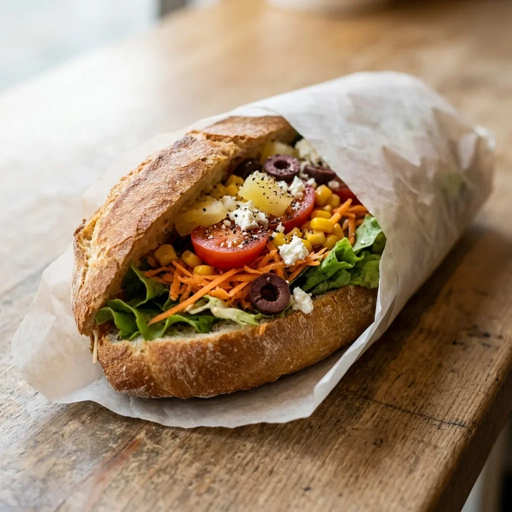 Grote broodje vegetarisch