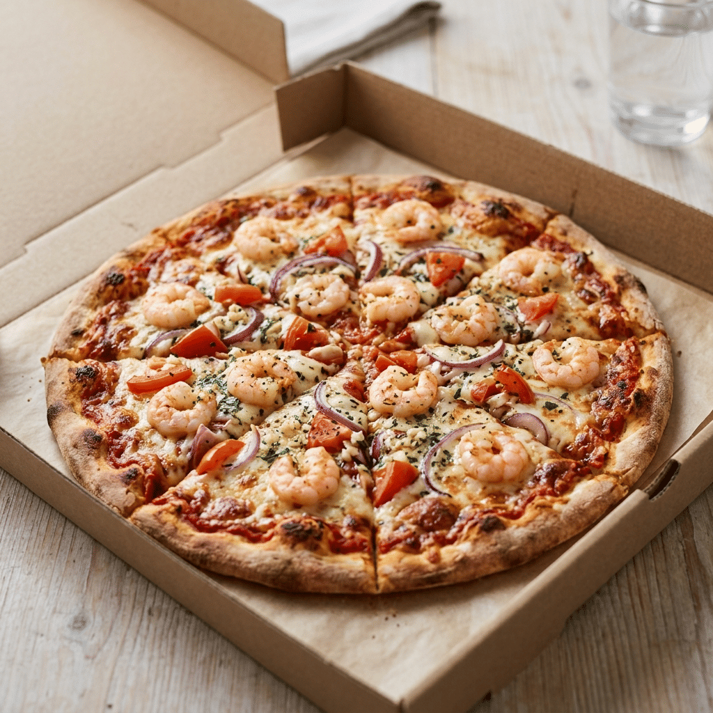 Pizza scampi mamma medium