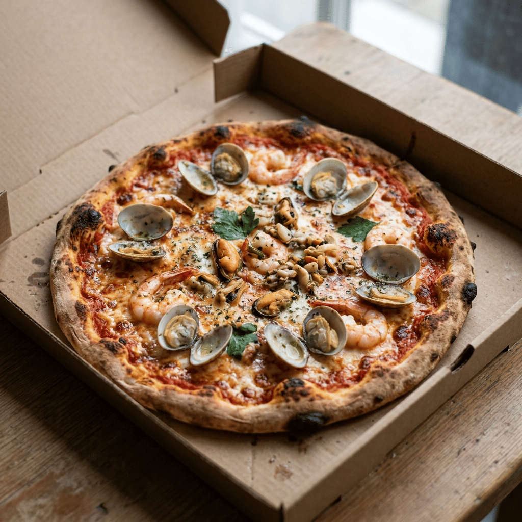 Pizza frutti di mare medium