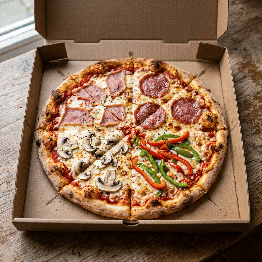 Pizza quattro stagioni medium