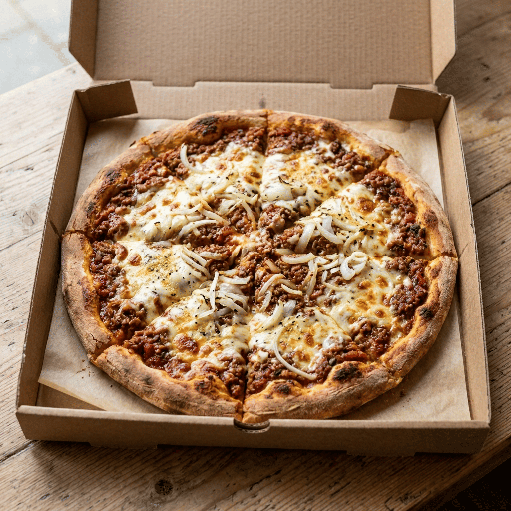 Pizza bolognese medium