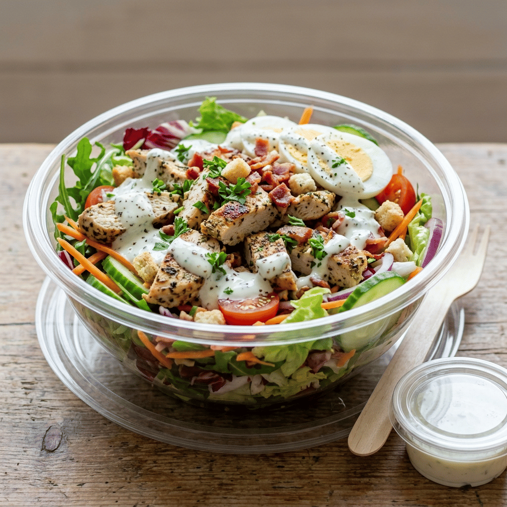 Salade mix met kip