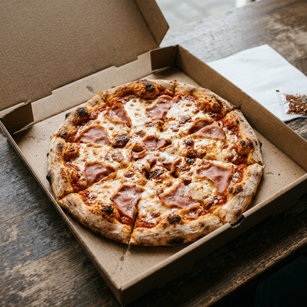 Pizza ham medium