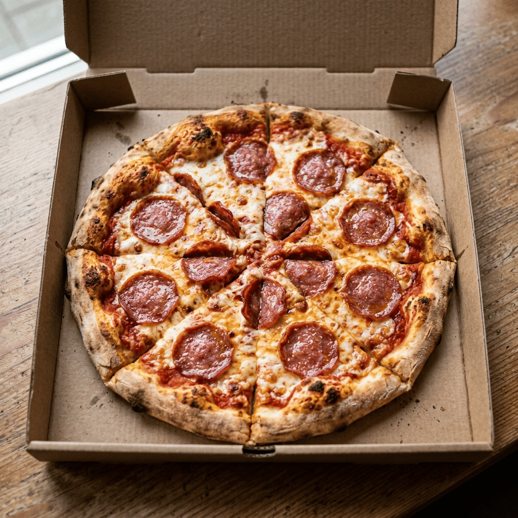 Pizza salami medium