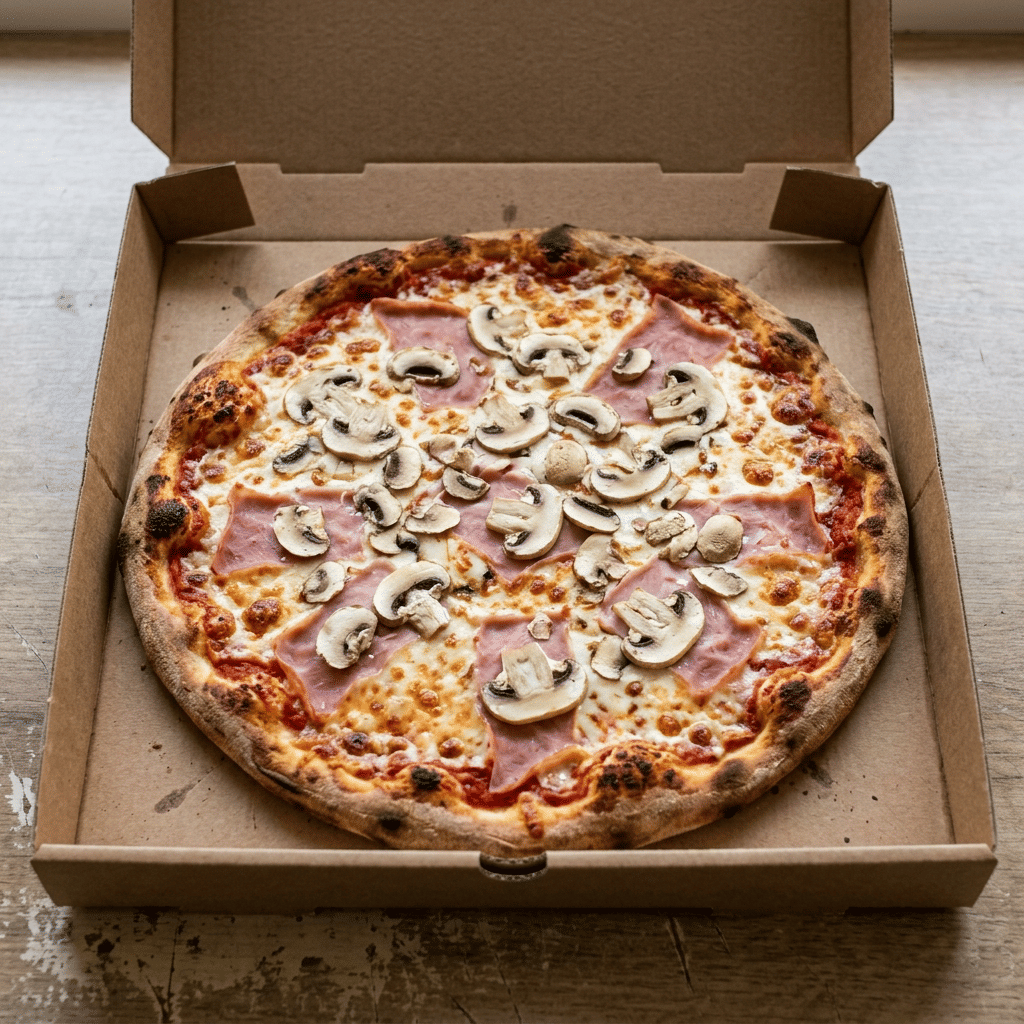 Pizza prosciutto medium