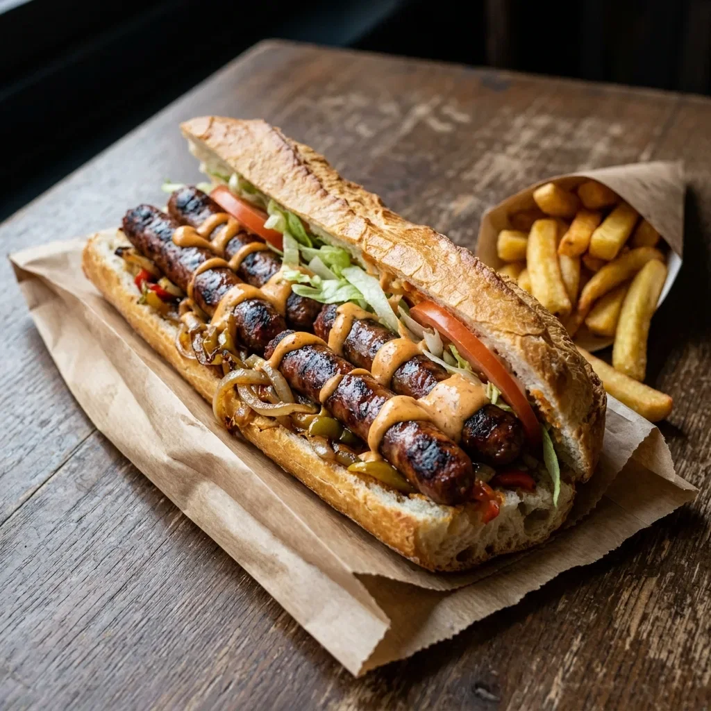 Franse brood merguez