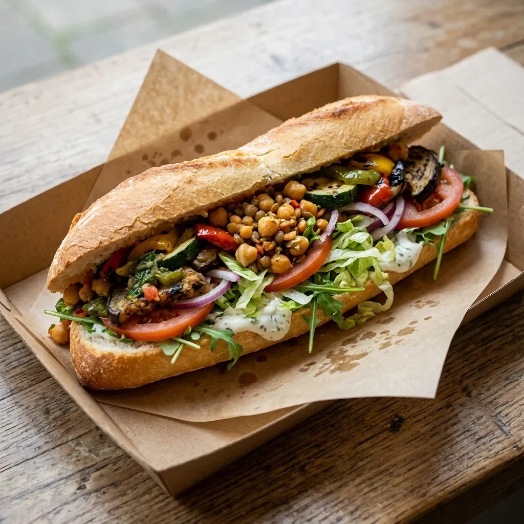 Vegetarisch broodje mix groot