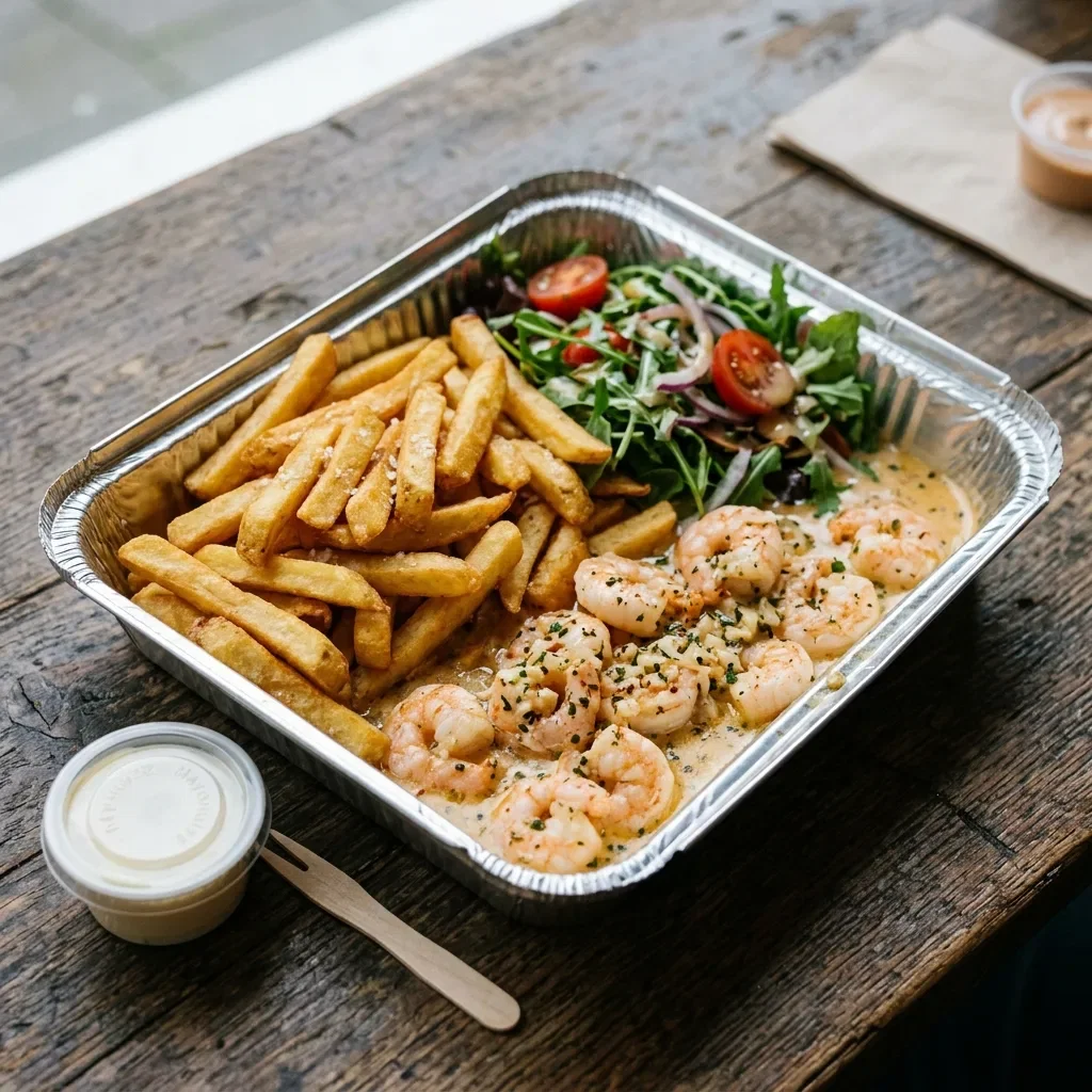 Scampi schotel