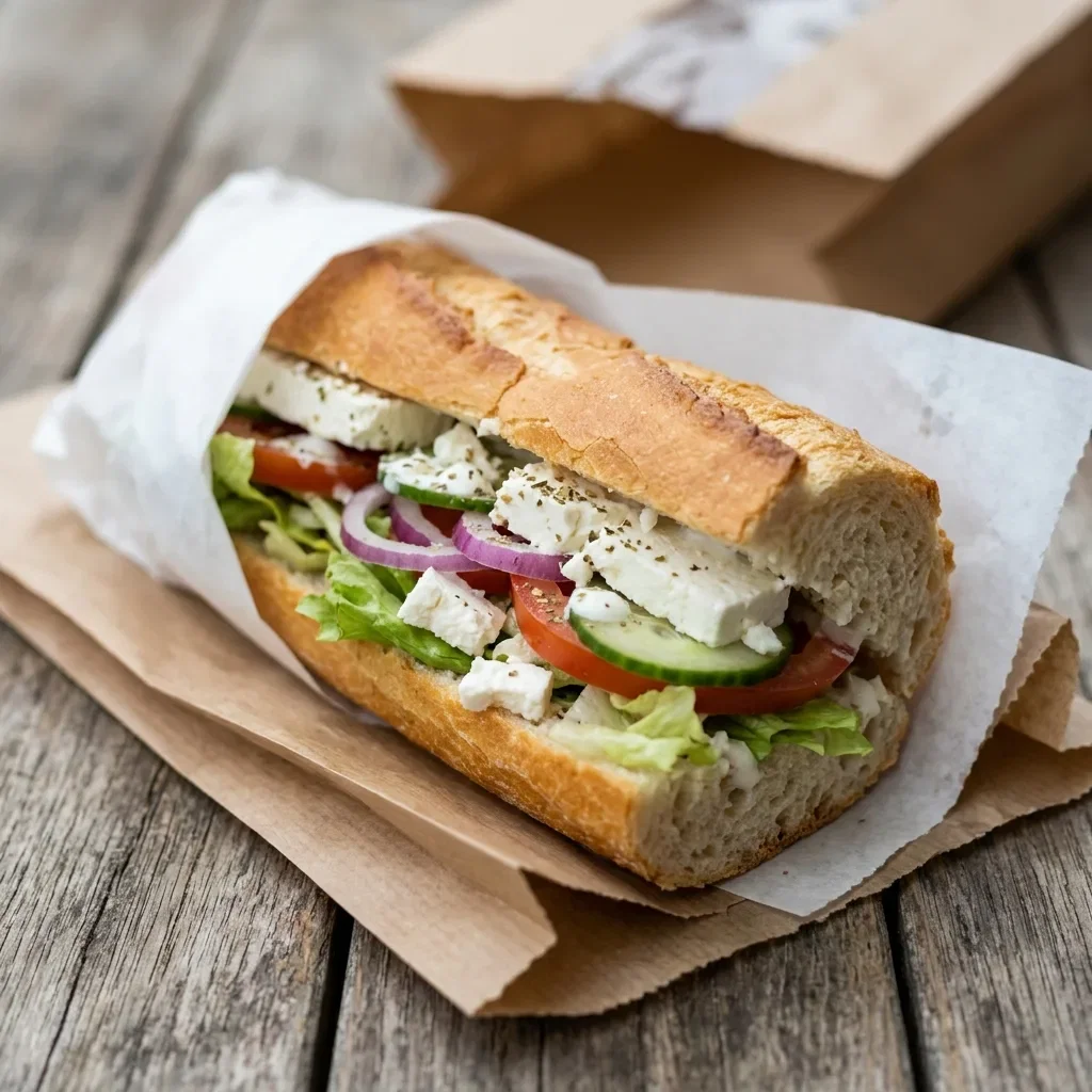 Vegetarisch broodje feta