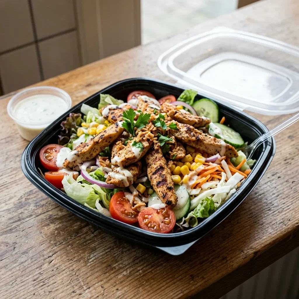 Salade mix kip grill