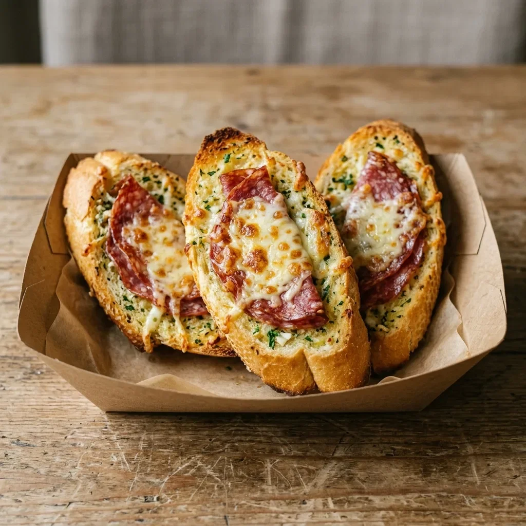Lookbrood met salami