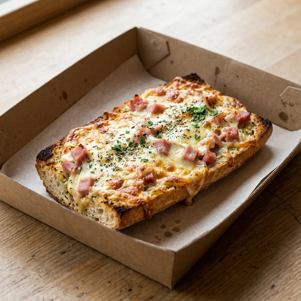 Lookbrood met kaas en hesp