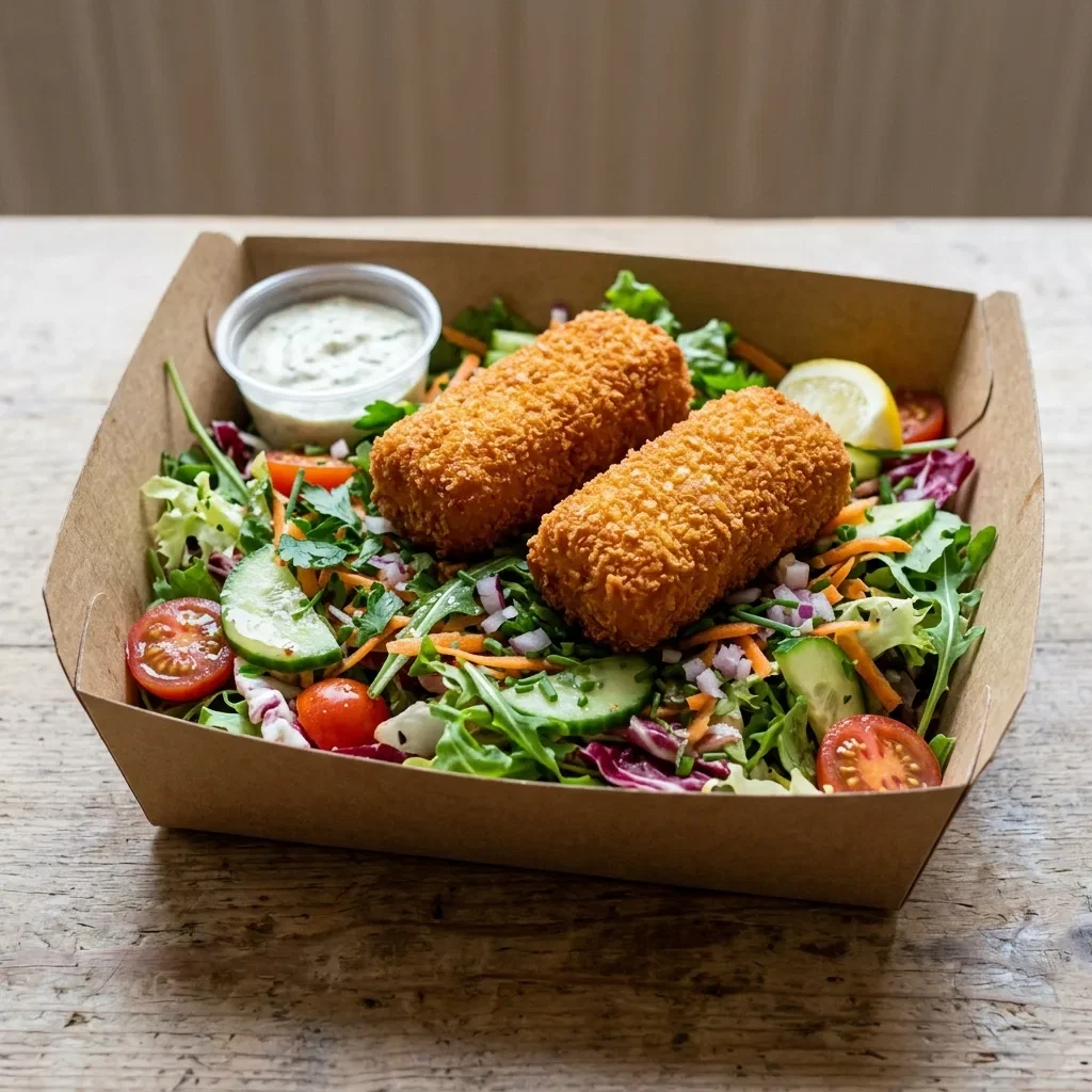 Salade duo kaaskroketten