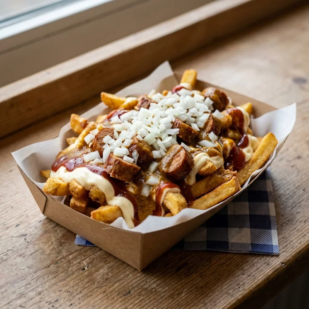 Halal loaded fries: speciaal