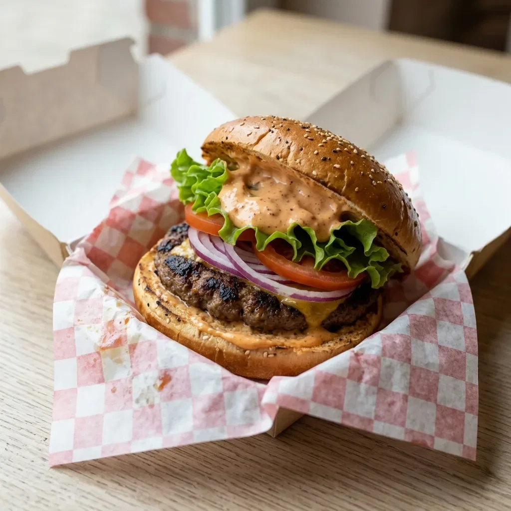 Halal hamburger