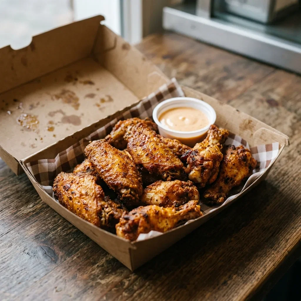 Crispy hot wings