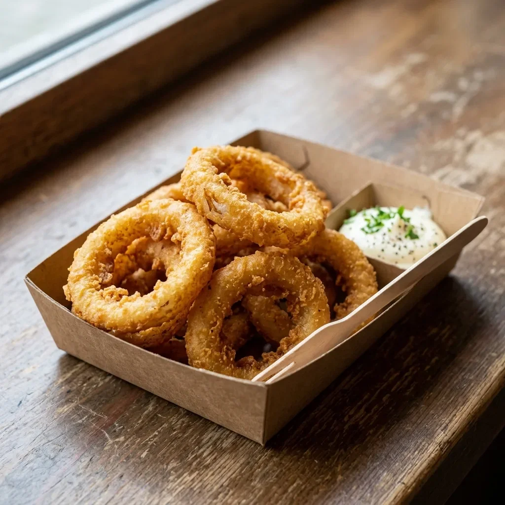 Crispy onion rings