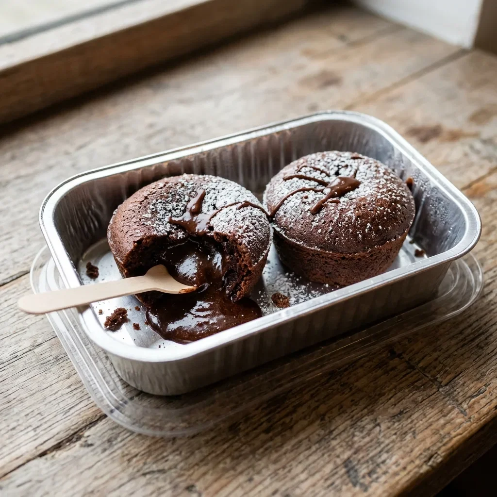 Hot choco cakes