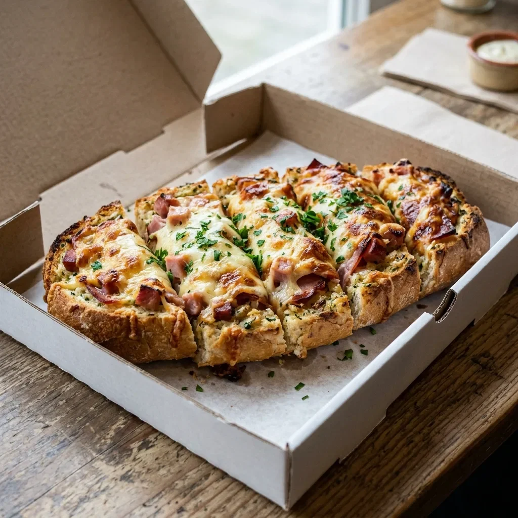 Lookbrood met kaas en ham