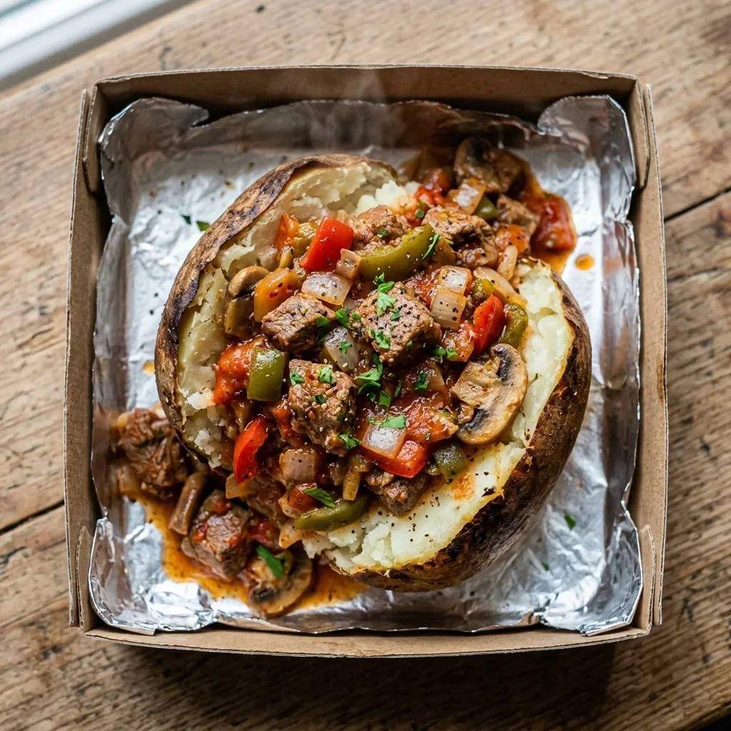 Baked potato lams special