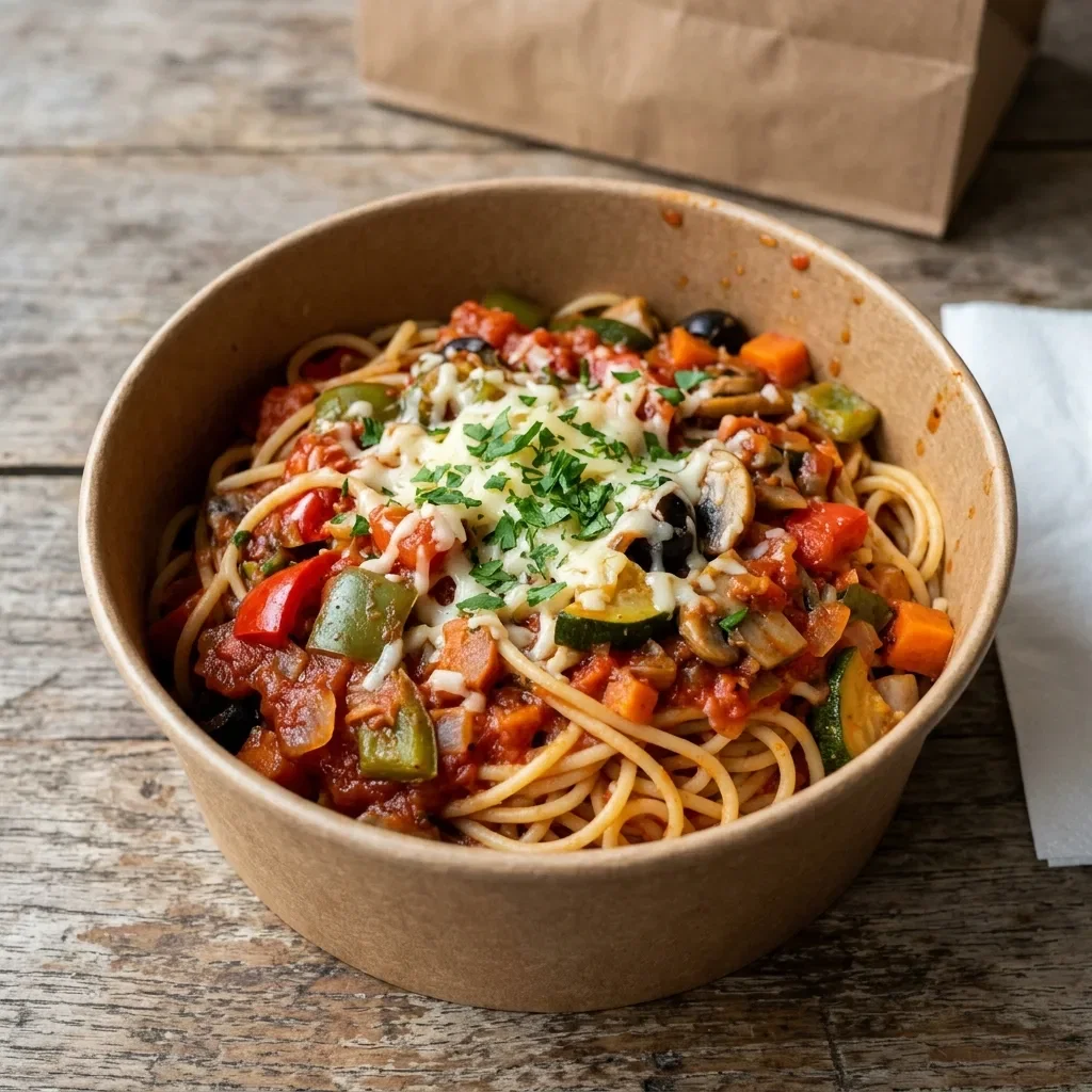 Spaghetti vegetariana