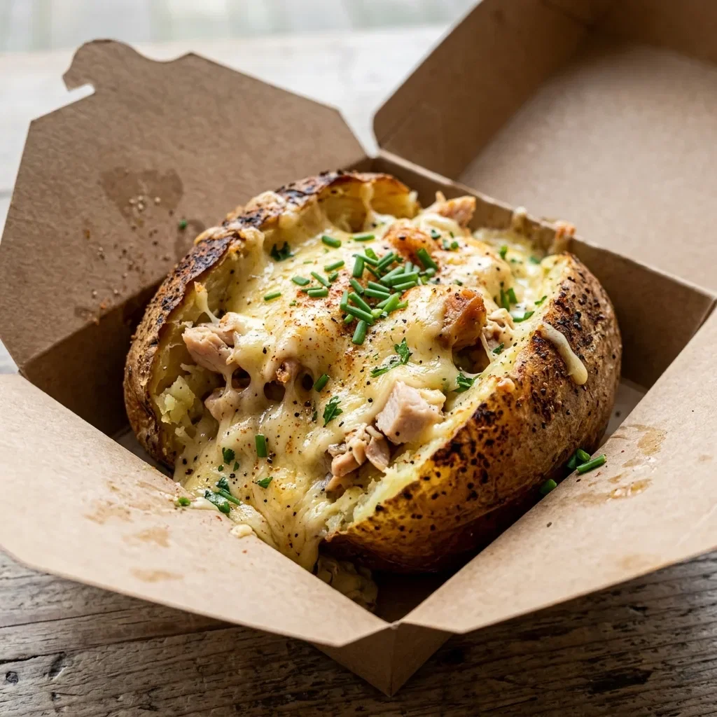 Baked potato kip kaas